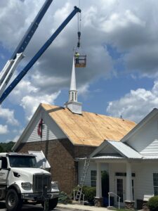 Grant funding from ENCORE Ministry Foundation helped First UMC Woodbury install a new roof thus enabling the church to offer an expanded food distribution ministry and other ministry and followship opportunities.